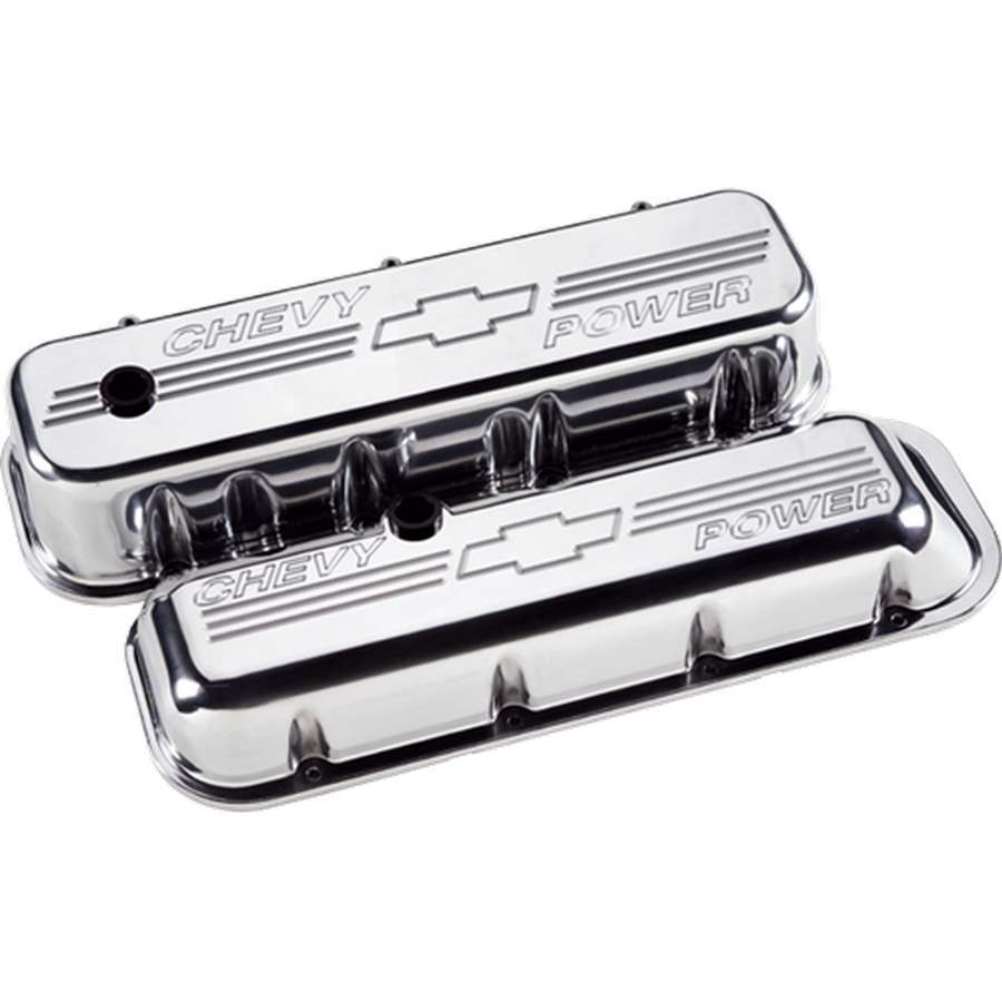 BILLET SPECIALTIES BBC Short Chevy Power Valve Covers BILLET SPECIALTIES