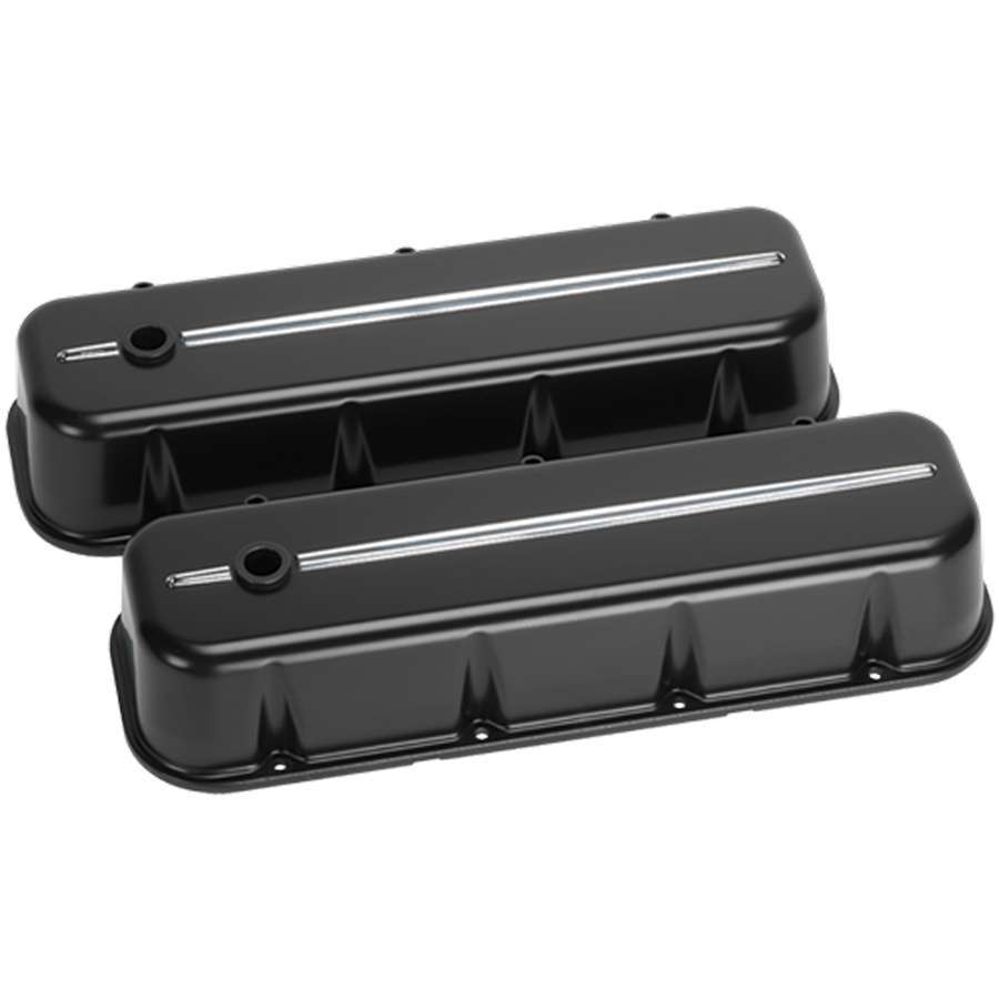 BILLET SPECIALTIES BBC Tall Valve Covers Black BILLET SPECIALTIES