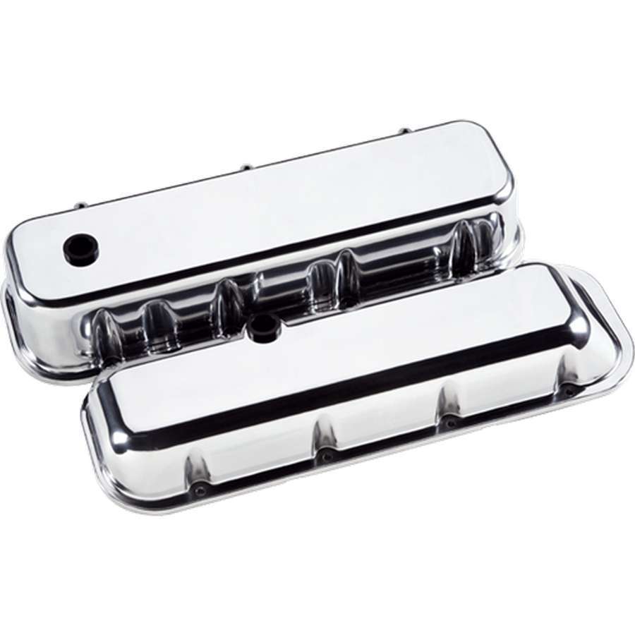 BILLET SPECIALTIES BBC Alum. Valve Covers BILLET SPECIALTIES