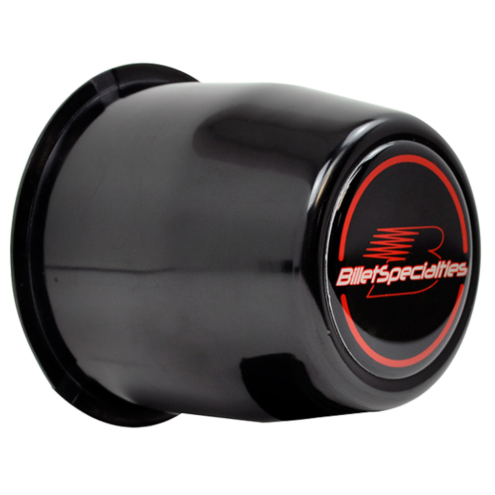 BILLET SPECIALTIES Center Cap Push Tru 3.1 89 CB Black 3-1/8in TALL BILLET SPECIALTIES