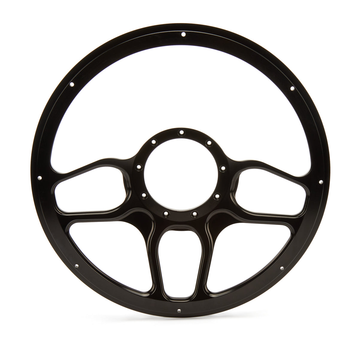 BILLET SPECIALTIES Steering Wheel 1/2 Wrap Win Lite Black BILLET SPECIALTIES