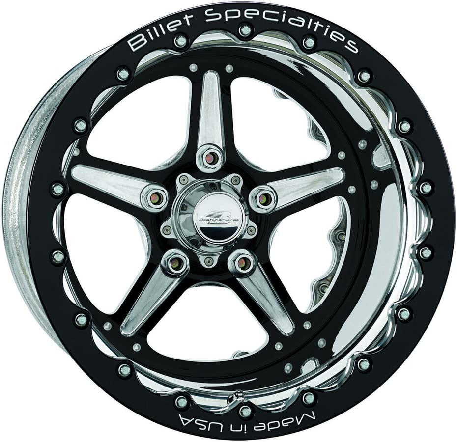 BILLET SPECIALTIES Street Lite Black Wheel 15X10 4.5in BS BILLET SPECIALTIES