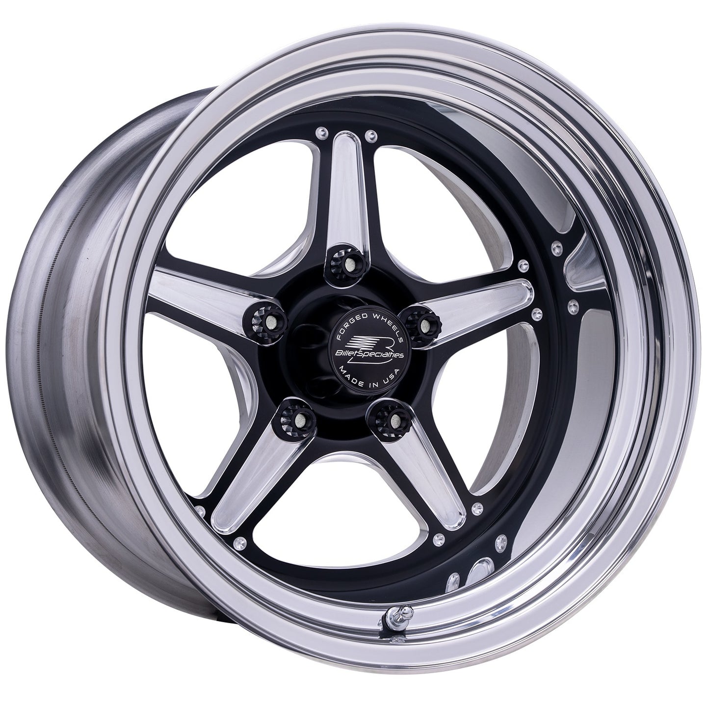 BILLET SPECIALTIES Street Lite Black Wheel 15X10 3.5IN BS BILLET SPECIALTIES