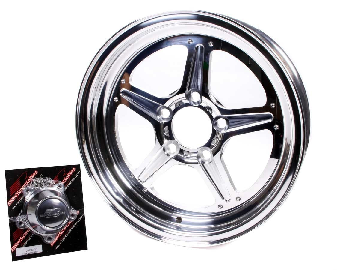 BILLET SPECIALTIES Street Lite Wheel 15x3.5  1.75 BS 5x4.75 BC BILLET SPECIALTIES