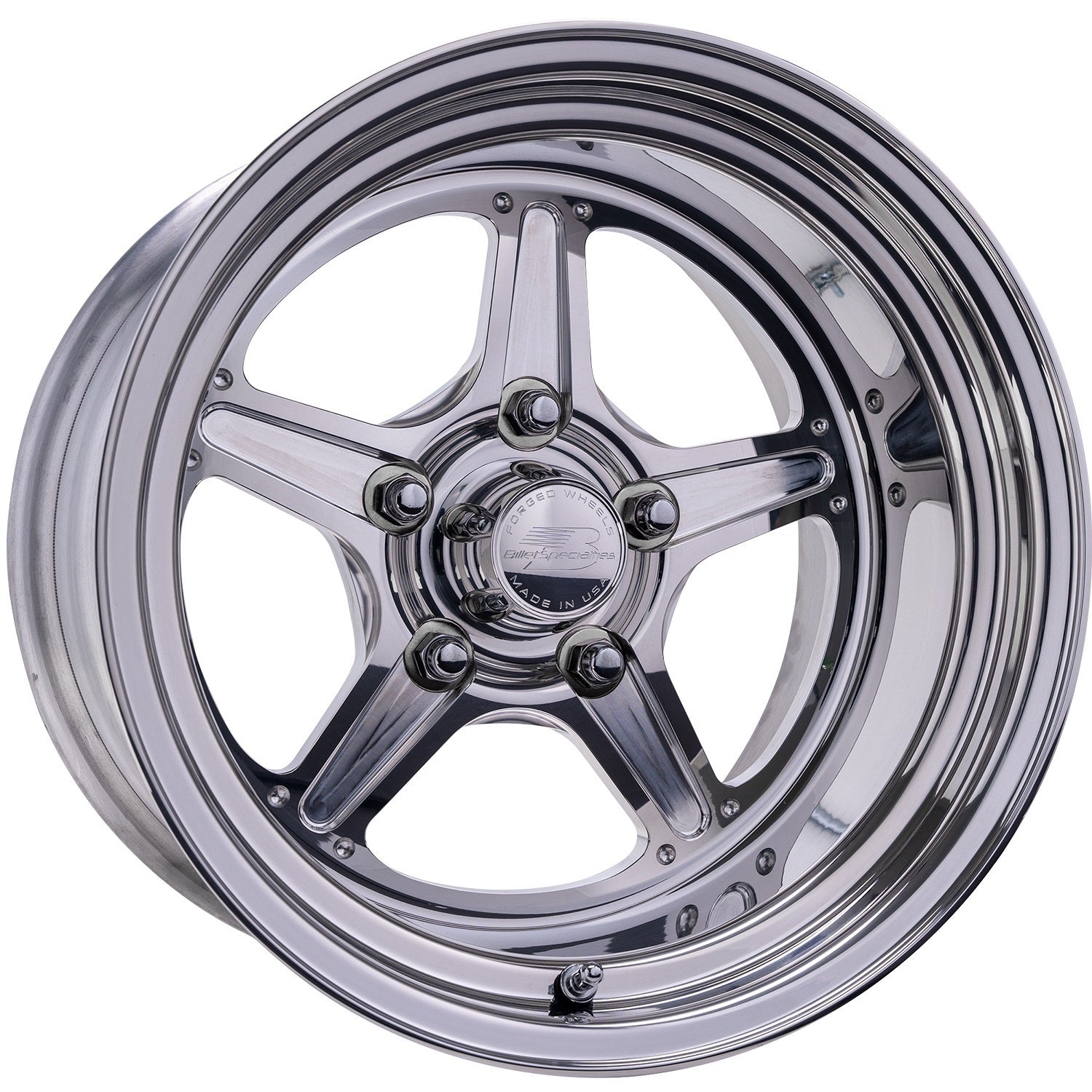 BILLET SPECIALTIES Street Lite Wheel 15X10 6.5 BS 5X4.5 BC BILLET SPECIALTIES