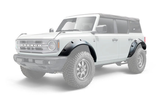 BUSHWACKER 21-   Ford Bronco Pocket Style Fender Flares 4Pcs BUSHWACKER