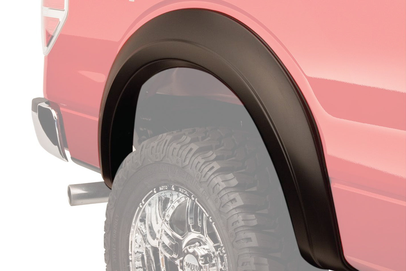 BUSHWACKER Extend-A-Fender Flare Rear Pair 99-13 Ford Van BUSHWACKER