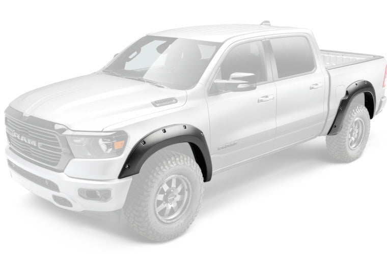 BUSHWACKER 19-   Ram 2500 Forge Fender Flares Black 4Pcs BUSHWACKER