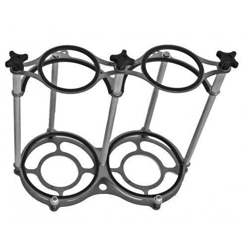 CHASSIS ENGINEERING Dual Nitrous Bottle Bracket Stand-Up Style CHASSIS ENGINEERING