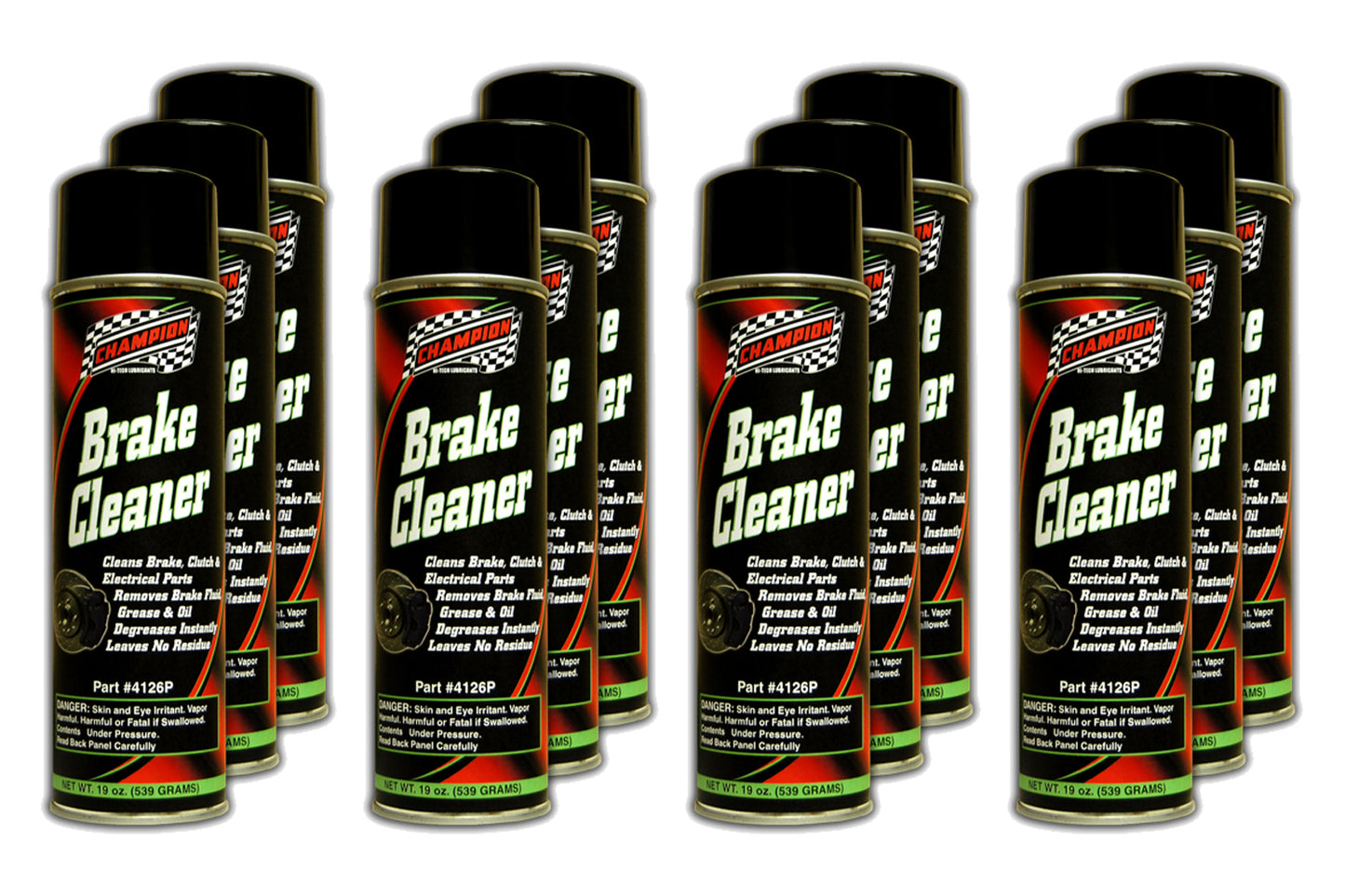 CHAMPION BRAND Brake Cleaner Chlorinate d Case 12x19oz Cans CHAMPION BRAND