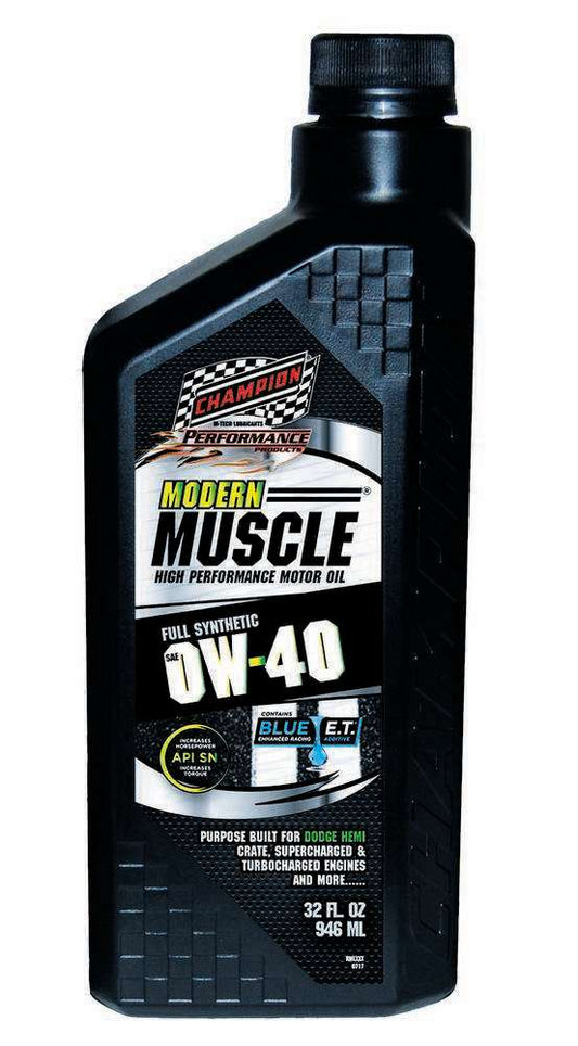 CHAMPION BRAND Modern Muscle 0w40 Oil 1 Qt. Full Synthetic CHAMPION BRAND