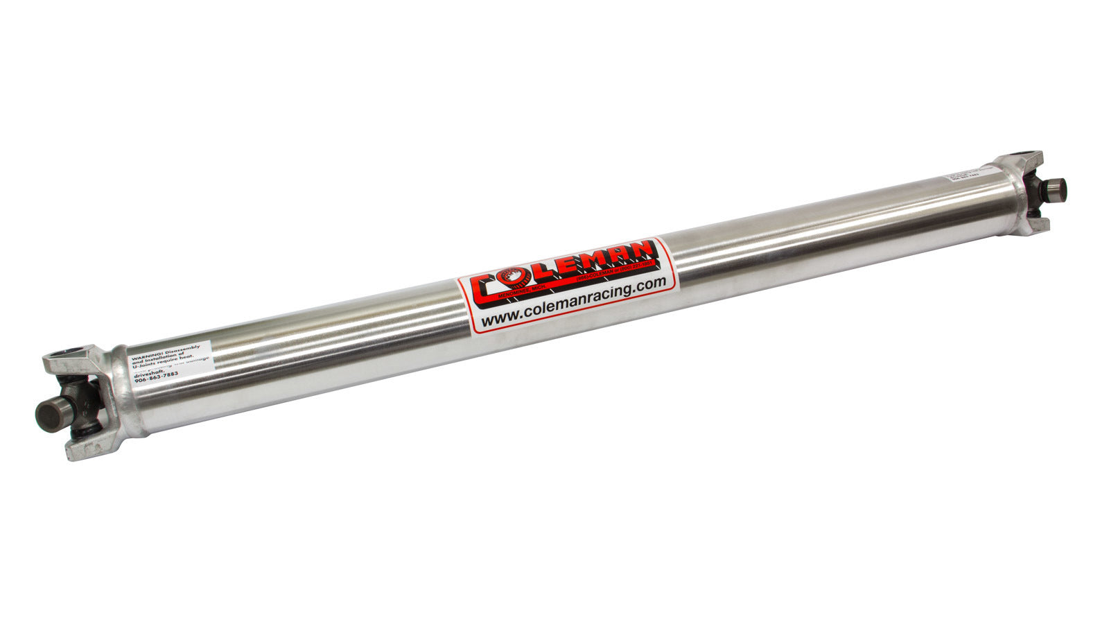 COLEMAN RACING PRODUCTS Alum. Driveshaft 37.5in. COLEMAN RACING PRODUCTS