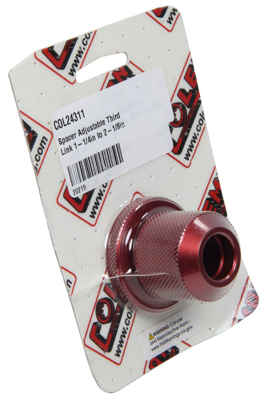 COLEMAN RACING PRODUCTS Spacer Adjustable Third Link 1-1/4in to 2-1/8in COLEMAN RACING PRODUCTS