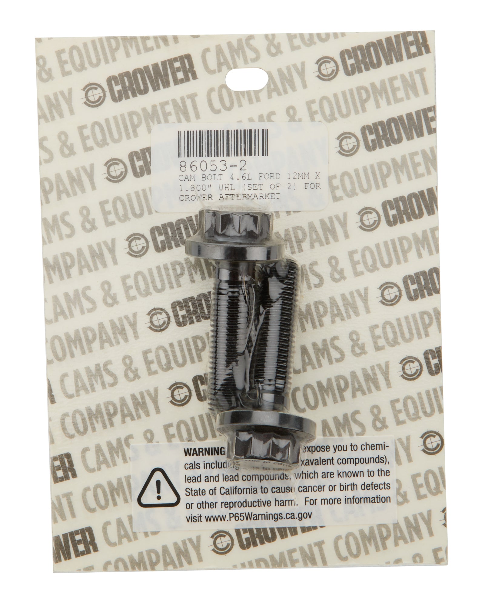 CROWER Cam Bolt Kit (2pk) Ford 4.6L 1.800 UHL CROWER