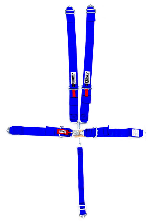 CROW SAFETY GEAR 5-Pt Harness Small Latch Blu Bolt In Pull Down CROW SAFETY GEAR