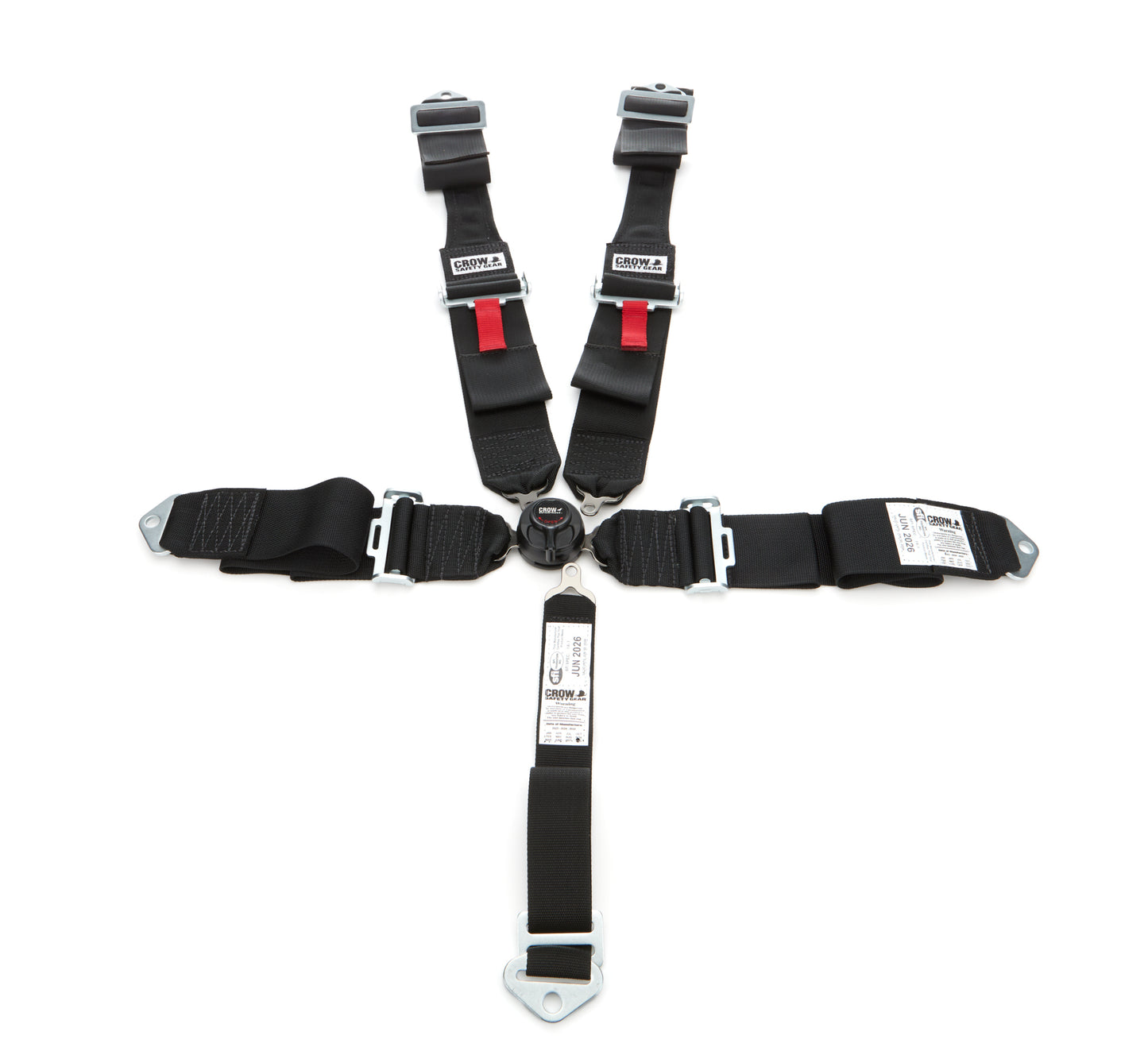 CROW SAFETY GEAR Seat Belts 5 Way Kam Blk Lock 52in Lap PD DB CROW SAFETY GEAR