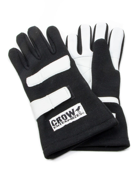 CROW SAFETY GEAR Gloves Medium Black Nomex 2-Layer Standard CROW SAFETY GEAR