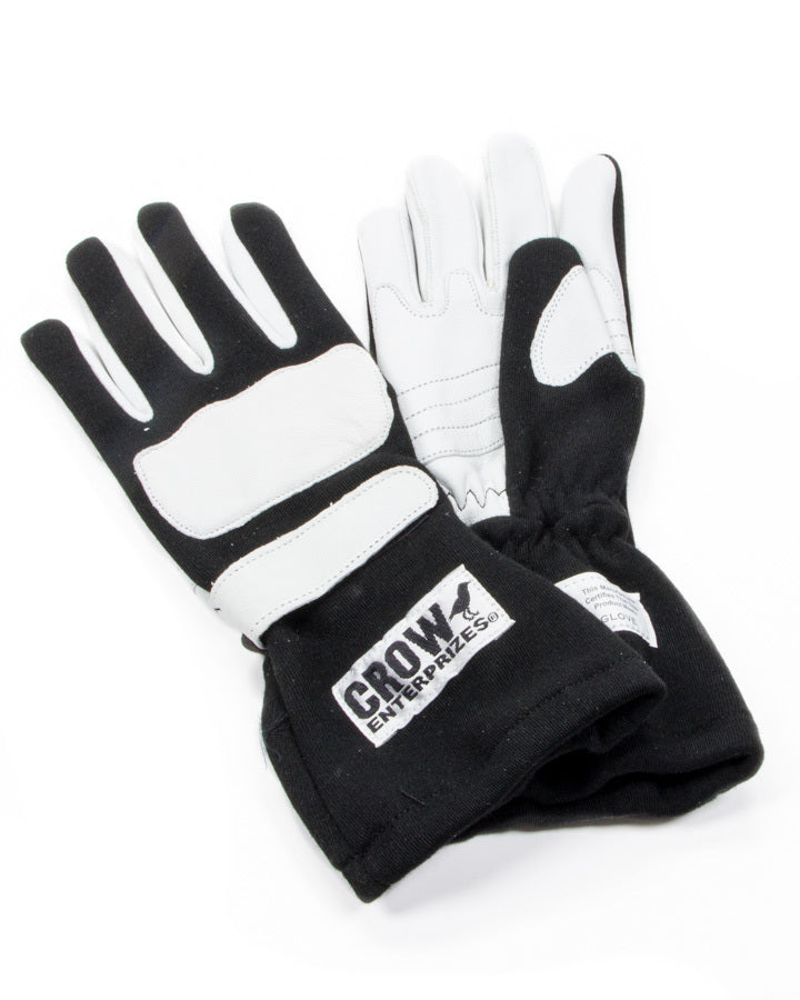 CROW SAFETY GEAR Gloves Large Black Nomex 2-Layer Wings CROW SAFETY GEAR