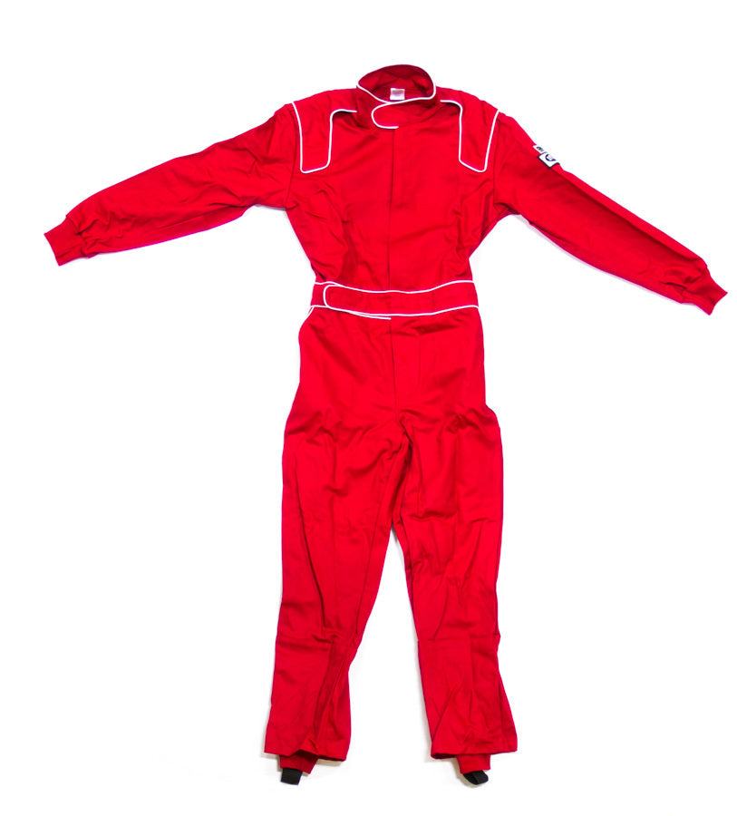 CROW SAFETY GEAR Driving Suit Junior Red Proban Small 1-Piece CROW SAFETY GEAR