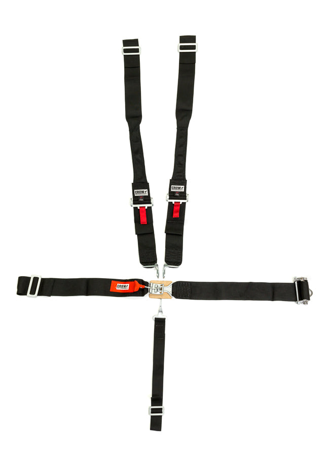 CROW SAFETY GEAR 5-Pt Harness System LL Hans Ratchet SFI16-1 CROW SAFETY GEAR