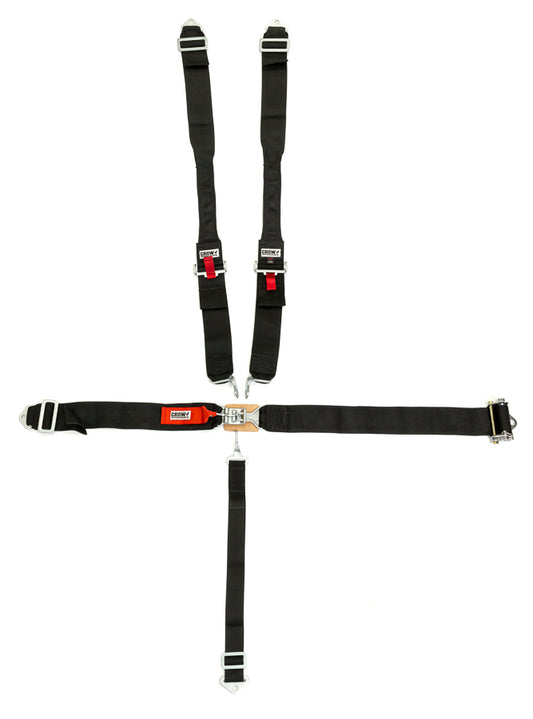 CROW SAFETY GEAR Ratchet Belts 3in Latch And Link Bolt In Black CROW SAFETY GEAR