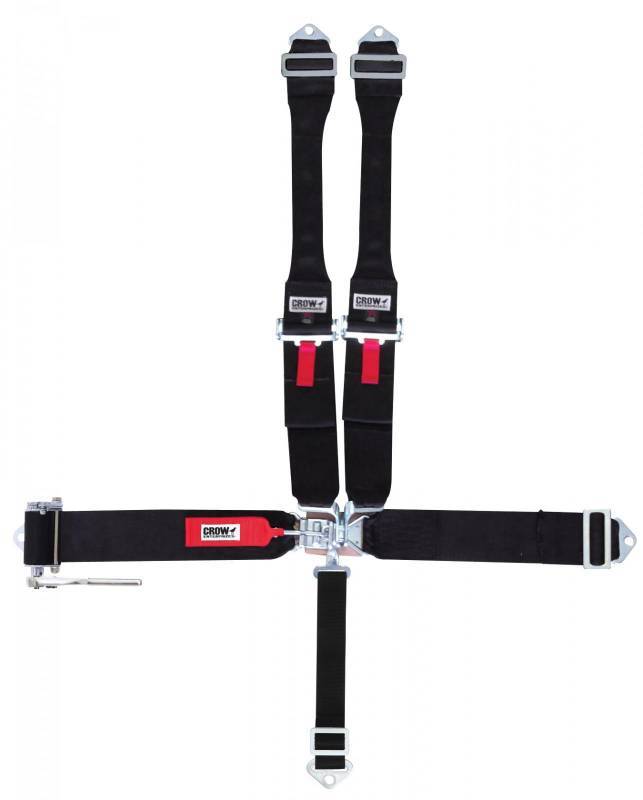 CROW SAFETY GEAR Seat Belts Ratchet Style On Right 3in 5 Point CROW SAFETY GEAR