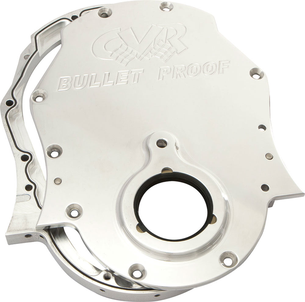 CVR PERFORMANCE BBC Billet Timing Cover 2-Piece - Polished CVR PERFORMANCE