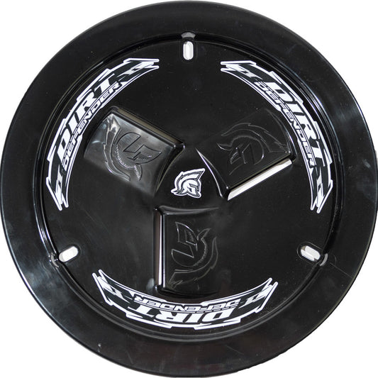 DIRT DEFENDER RACING PRODUCTS Wheel Cover Black Vented DIRT DEFENDER RACING PRODUCTS