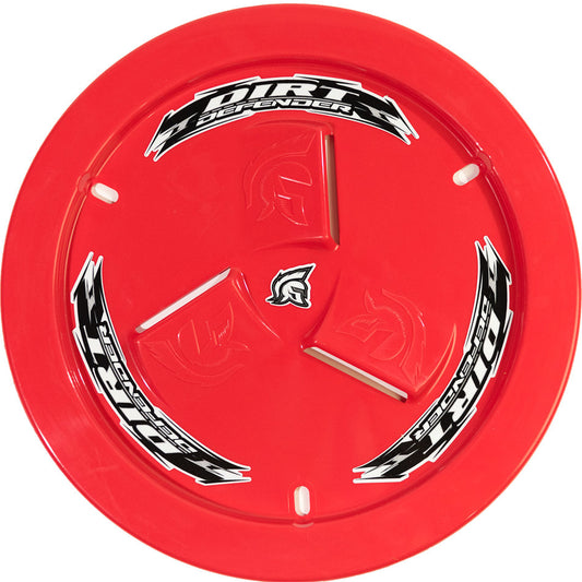 DIRT DEFENDER RACING PRODUCTS Wheel Cover Red Vented DIRT DEFENDER RACING PRODUCTS