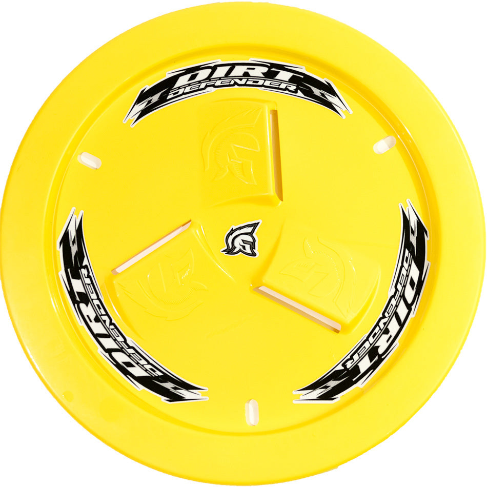 DIRT DEFENDER RACING PRODUCTS Wheel Cover Yellow Vented DIRT DEFENDER RACING PRODUCTS