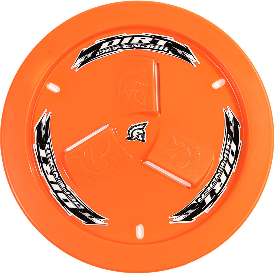 DIRT DEFENDER RACING PRODUCTS Wheel Cover Orange Vented DIRT DEFENDER RACING PRODUCTS