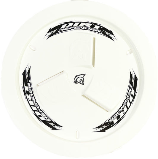 DIRT DEFENDER RACING PRODUCTS Wheel Cover White Vented DIRT DEFENDER RACING PRODUCTS