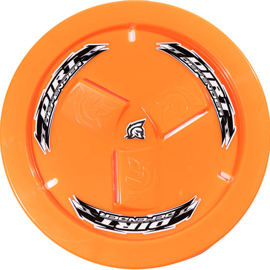 DIRT DEFENDER RACING PRODUCTS Wheel Cover Neon Orange Vented DIRT DEFENDER RACING PRODUCTS