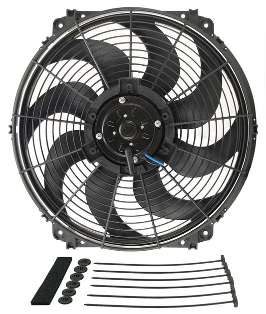 DERALE 16in Tornado Electric Fan w/Standard Mount Kit DERALE