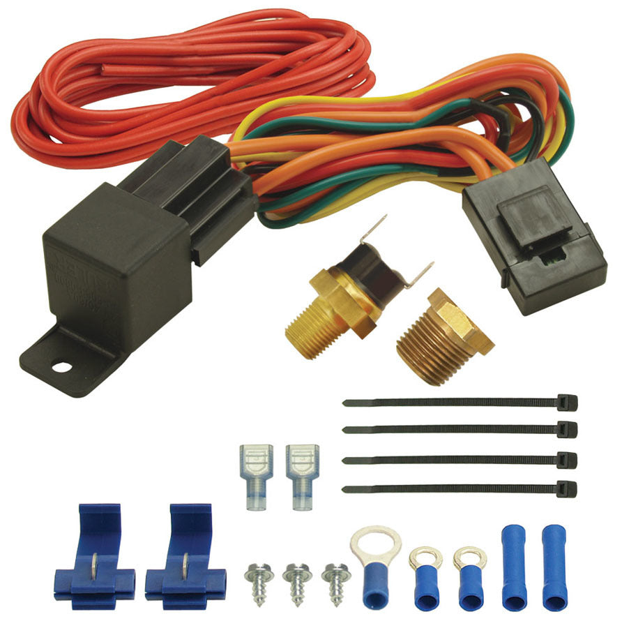 DERALE 180F Fan Switch Thremost Relay Kit 1/8in & 3/8 DERALE