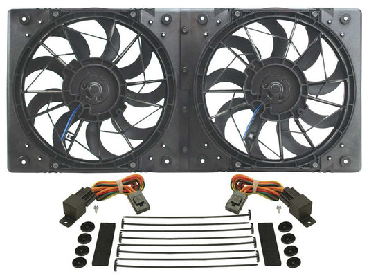 DERALE 10in Dual High Output RAD Fans Puller DERALE