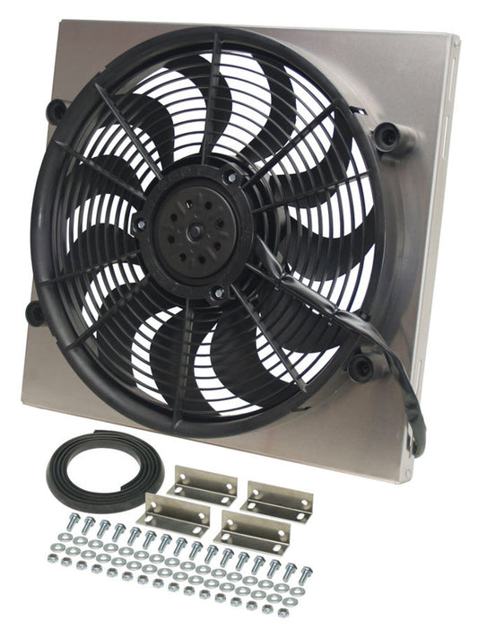 DERALE RAD Fan with Aluminum Shroud Assembly DERALE