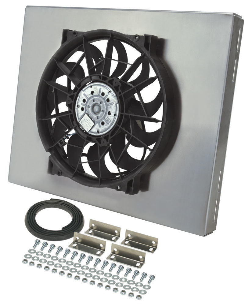 DERALE RAD Fan w/Alum Shroud Assembly DERALE