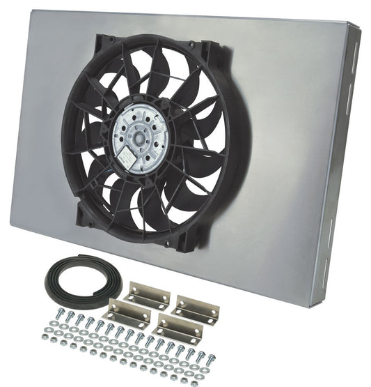 DERALE RAD Fan w/Alum Shroud Assembly DERALE