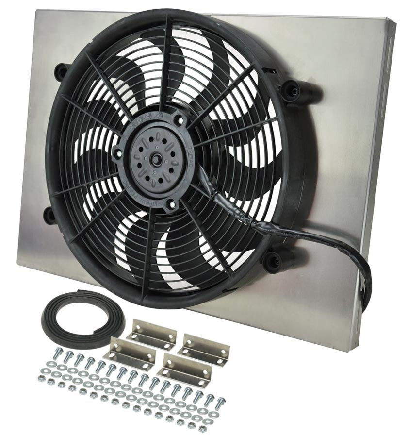 DERALE RAD Fan w/Alum Shroud Assembly DERALE