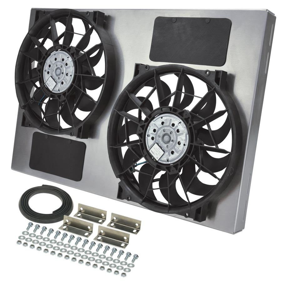 DERALE Dual RAD Fan w/Alum Shroud Assembly DERALE