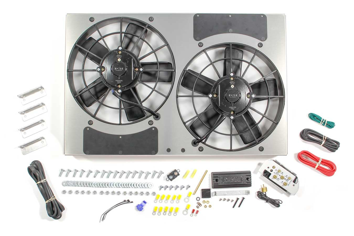 DERALE PWM Dual RAD Fan/ Aluminum Shroud Assembly DERALE