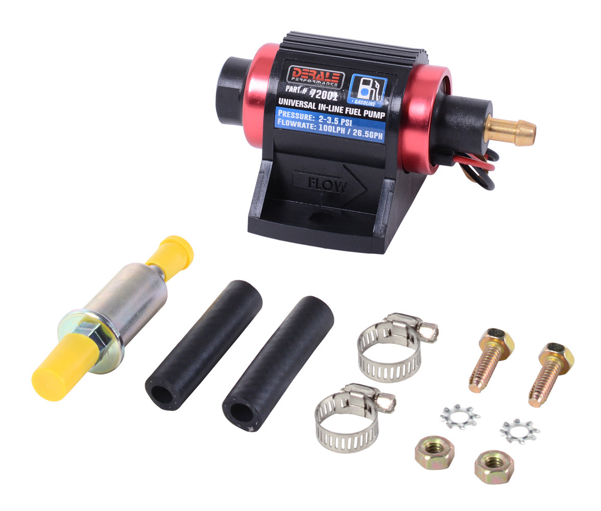 DERALE In-Line Fuel Pump 100LPH Gasoline DERALE