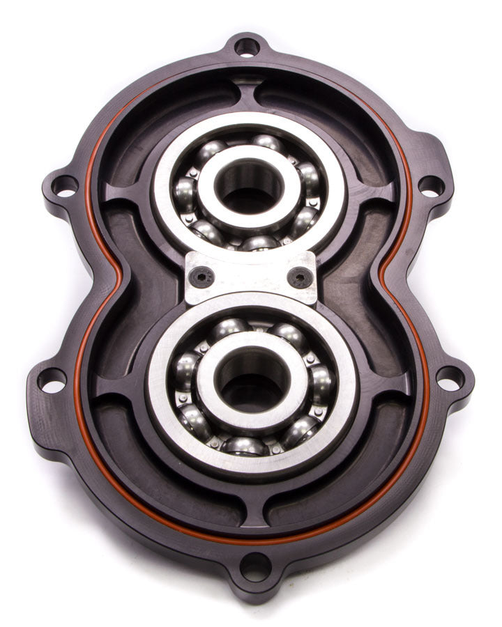 DIVERSIFIED MACHINE Billet Alum Rear Cover w/Bearings Black DIVERSIFIED MACHINE