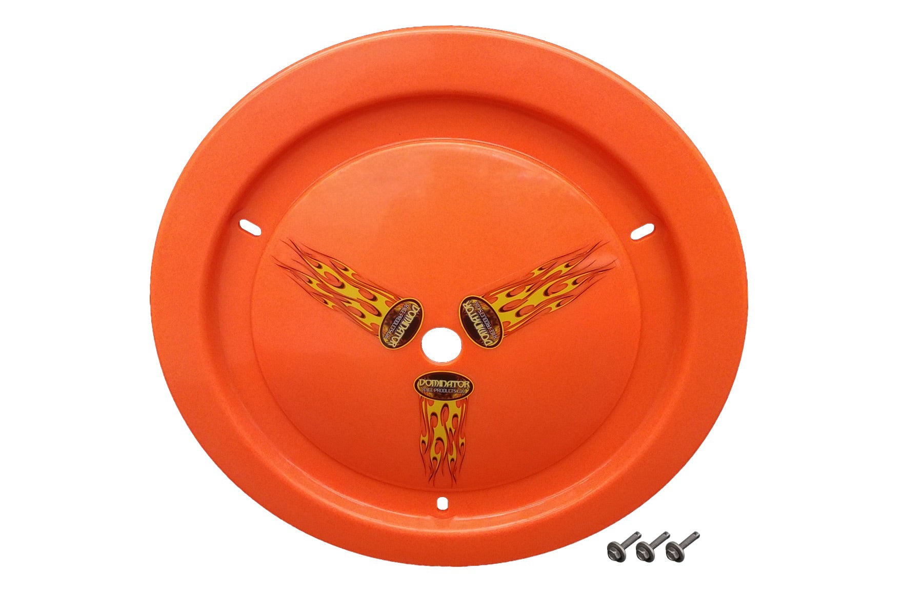 DOMINATOR RACE PRODUCTS Wheel Cover Bolt-On Fluo Orange Real Style DOMINATOR RACE PRODUCTS