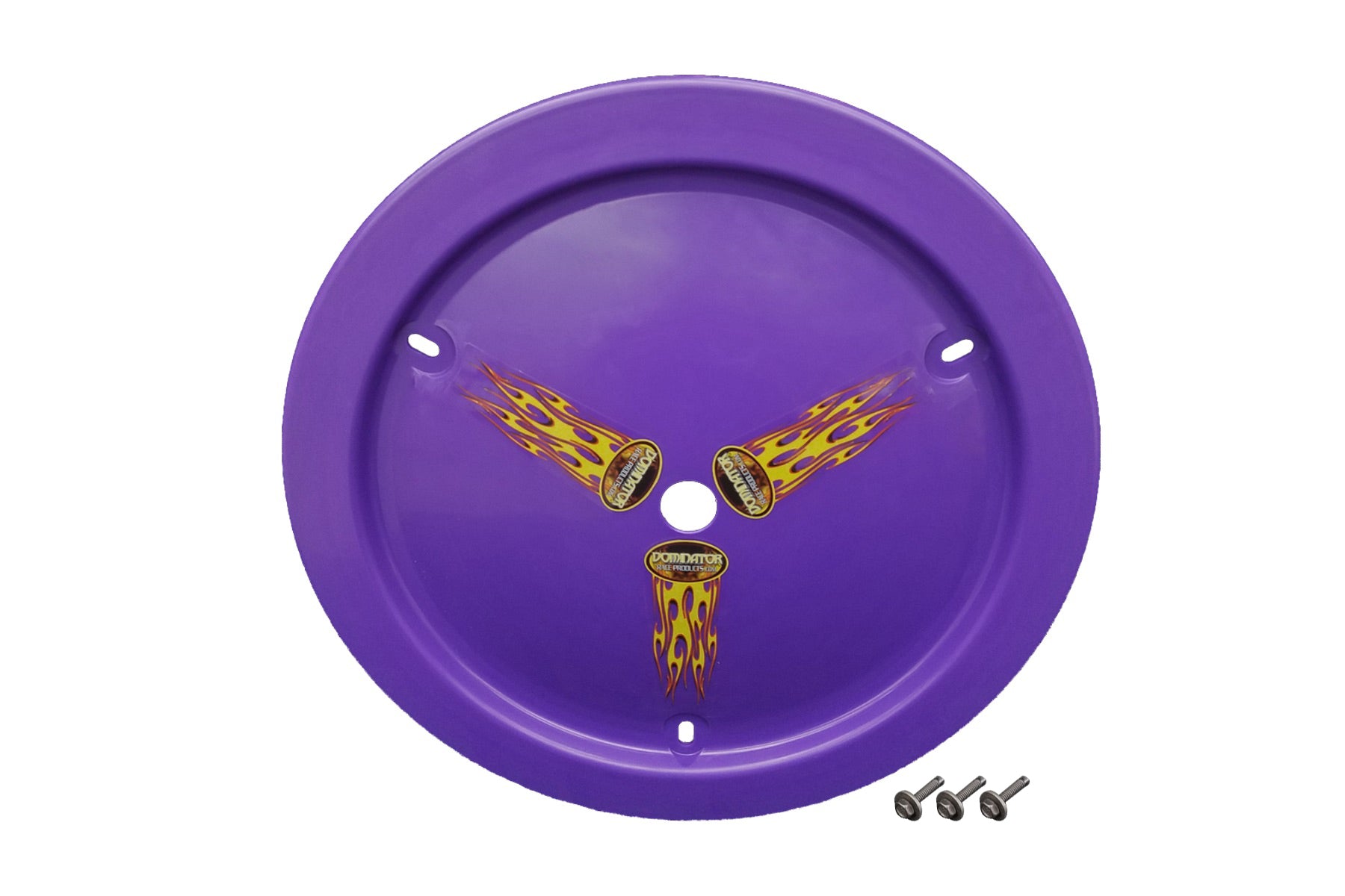 DOMINATOR RACE PRODUCTS Wheel Cover Bolt-On Purple Real Style DOMINATOR RACE PRODUCTS