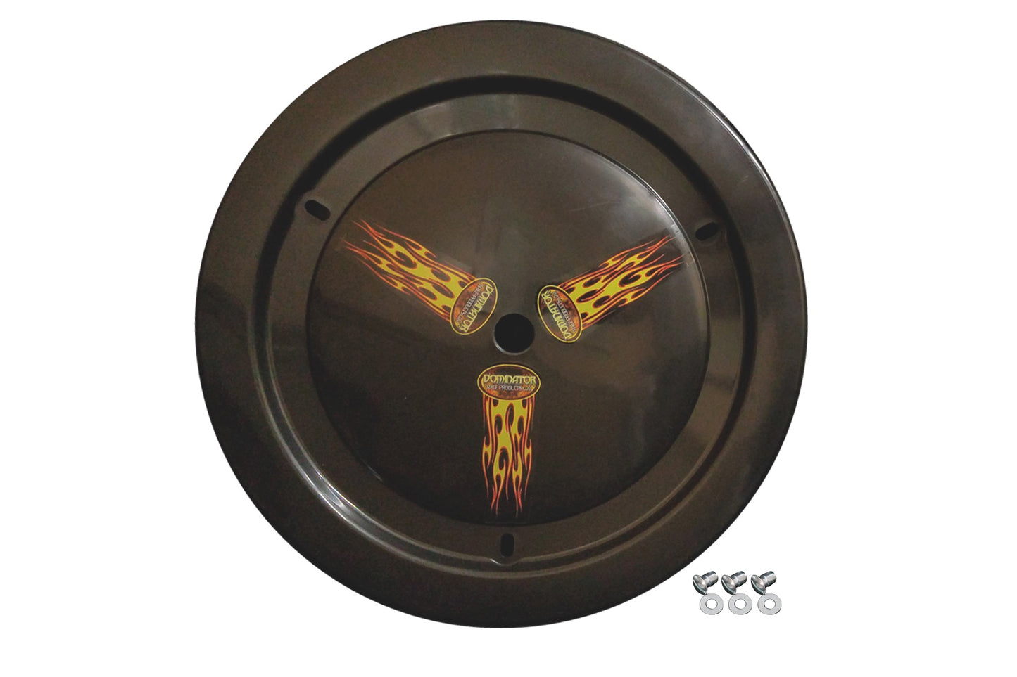 DOMINATOR RACE PRODUCTS Wheel Cover Dzus-On Black Real Style DOMINATOR RACE PRODUCTS