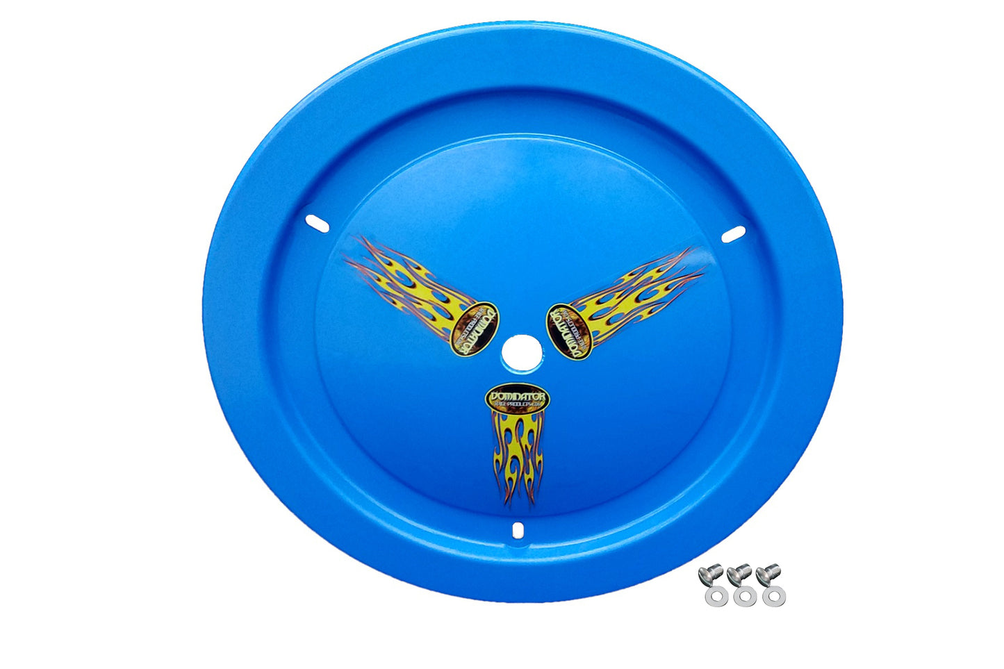 DOMINATOR RACE PRODUCTS Wheel Cover Dzus-On Blue Real Style DOMINATOR RACE PRODUCTS