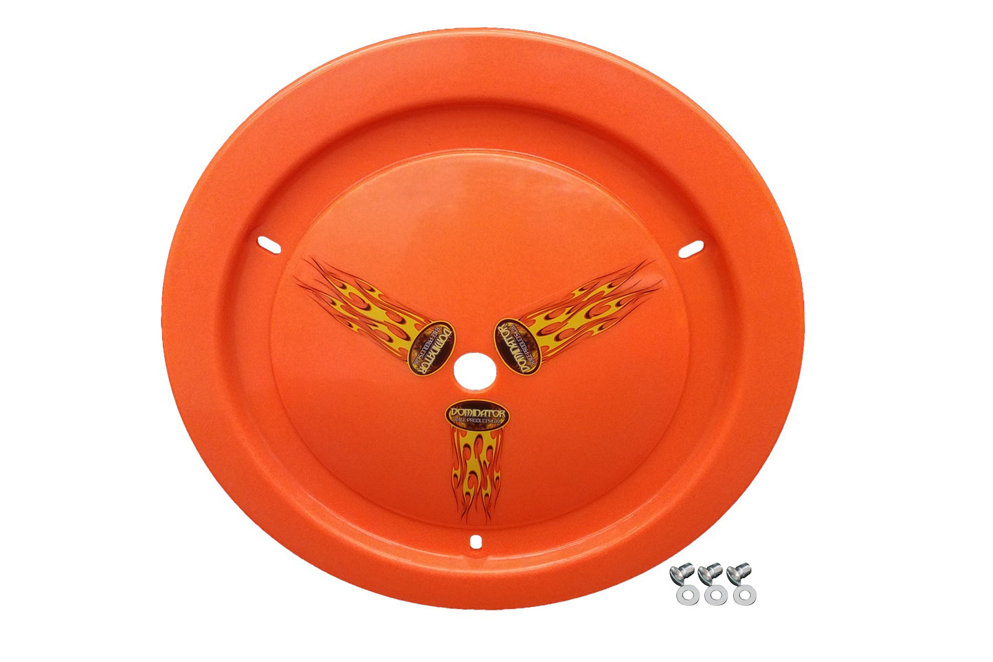 DOMINATOR RACE PRODUCTS Wheel Cover Dzus-On Fluo Orange Real Style DOMINATOR RACE PRODUCTS