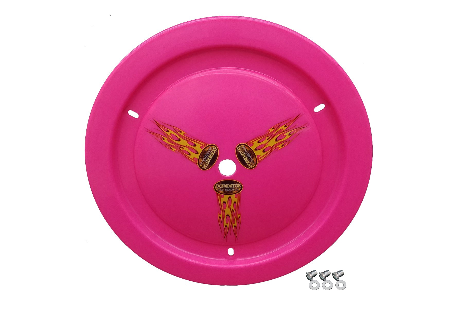 DOMINATOR RACE PRODUCTS Wheel Cover Dzus-On Pink Real Style DOMINATOR RACE PRODUCTS